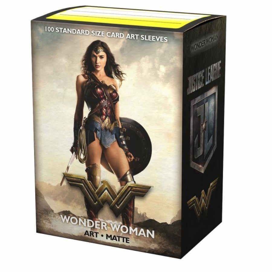 Dragon Shield Matte Art Standard Sleeves 100ct Justice League Wonder Woman (16016) Supplies Arcane Tinmen   