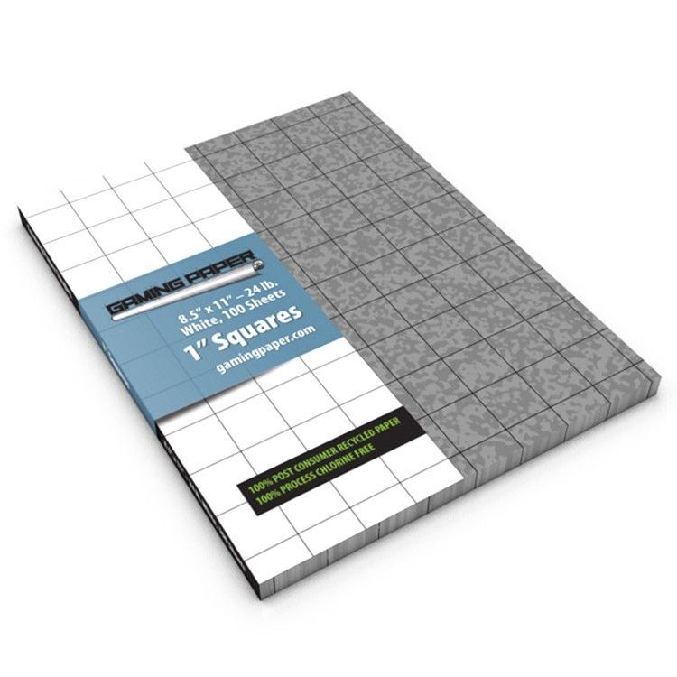 Gaming Paper 1" Square Cobblestone RPG Maps Other   