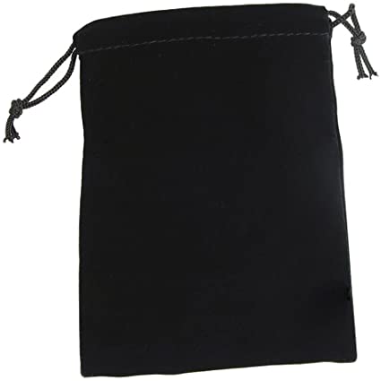 Chessex Velour Cloth Dice Bag Small Black (02378) Dice Chessex   
