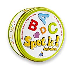 Spot It! Alphabet (Tin) Party Games Asmodee
