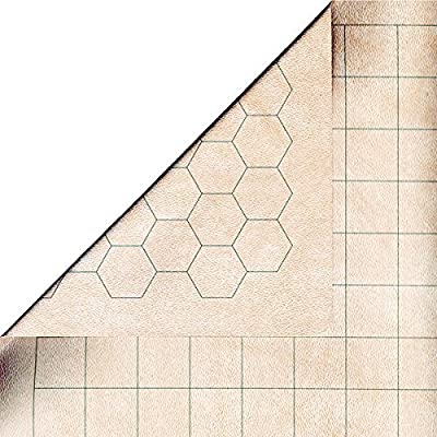 Chessex Reversible 54” x 102” Mondomat 1" Squares/Hexes (98246) RPG Maps Chessex   