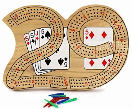 Large Wood 29 Cribbage Board Card Games U.S. Playing Card Co.