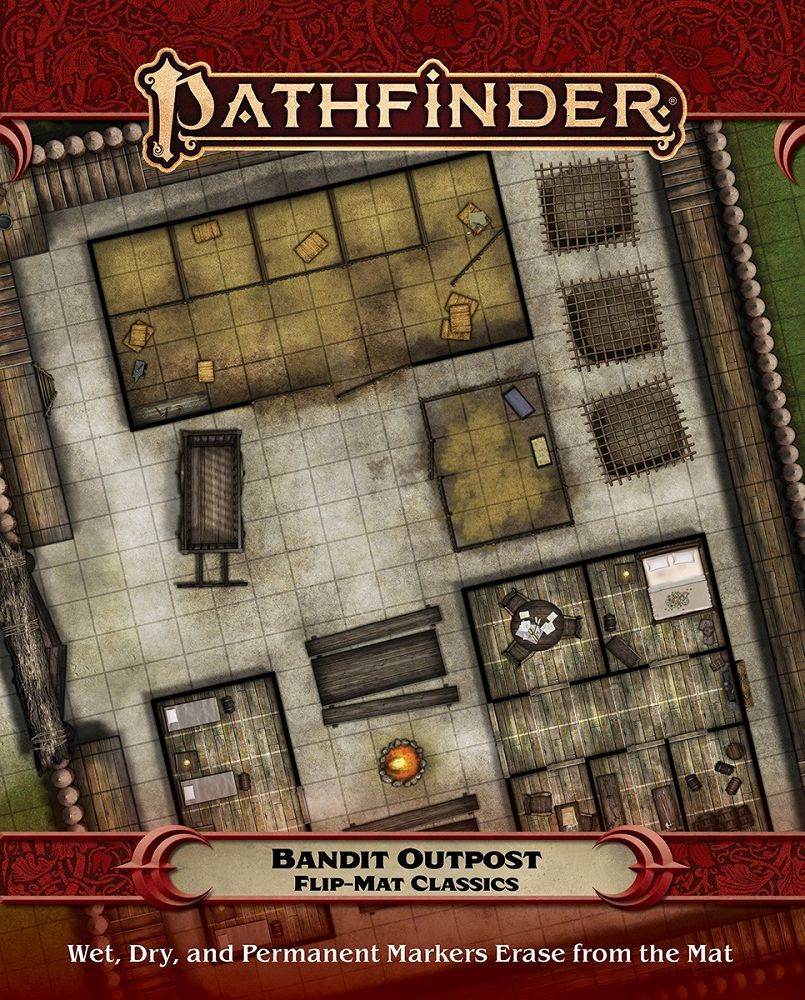 Pathfinder Flip Mat Classic Bandit Outpost RPG Maps Paizo   