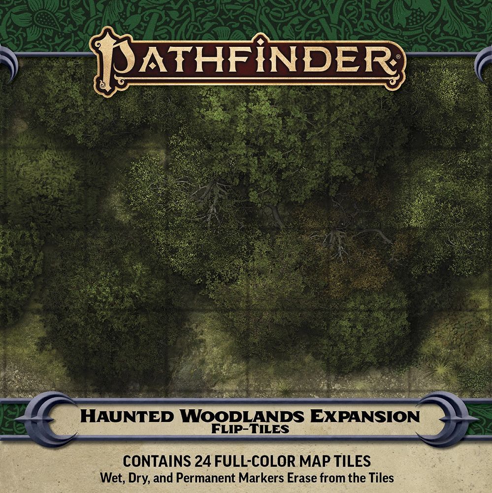 Pathfinder Flip Tiles Haunted Woodlands Expansion RPG Maps Paizo   