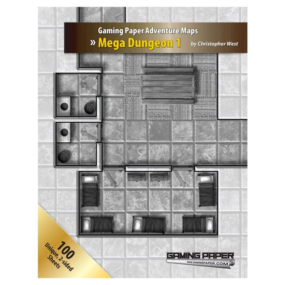 Gaming Paper Advanced Mega Dungeon 1 RPG Maps Other   