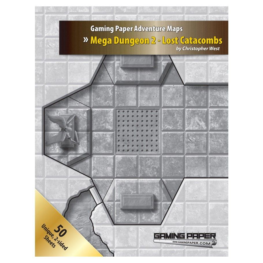 Gaming Paper Advanced Mega Dungeon 2 - Lost Catacombs RPG Maps Other   