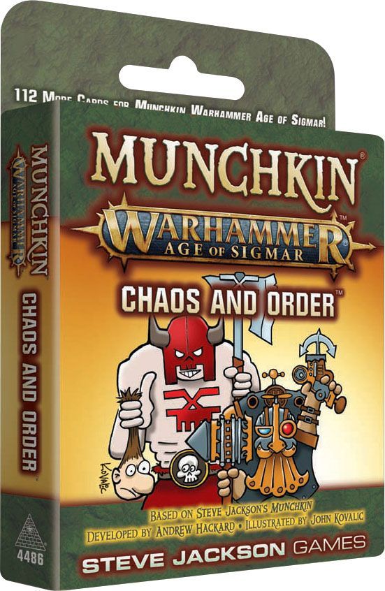 Munchkin Warhammer Age of Sigmar - Chaos and Order Expansion Card Games Steve Jackson Games   