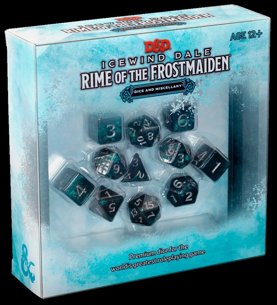 D&D 5e: Icewind Dale: Rime of the Frostmaiden Dice and Miscellany Dice Wizards of the Coast
