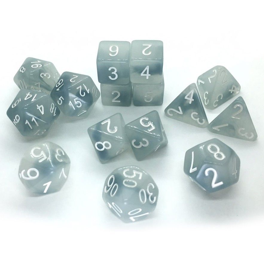 Role4Initiative Ghostly Grudge 15ct Polyhedral Set Dice Role 4 Initiative