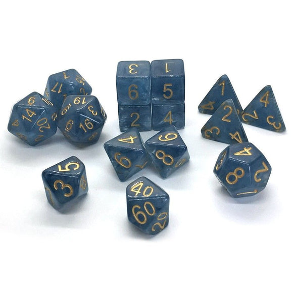Role4Initiative Blue Jade Shoes 15ct Polyhedral Set  Role 4 Initiative   