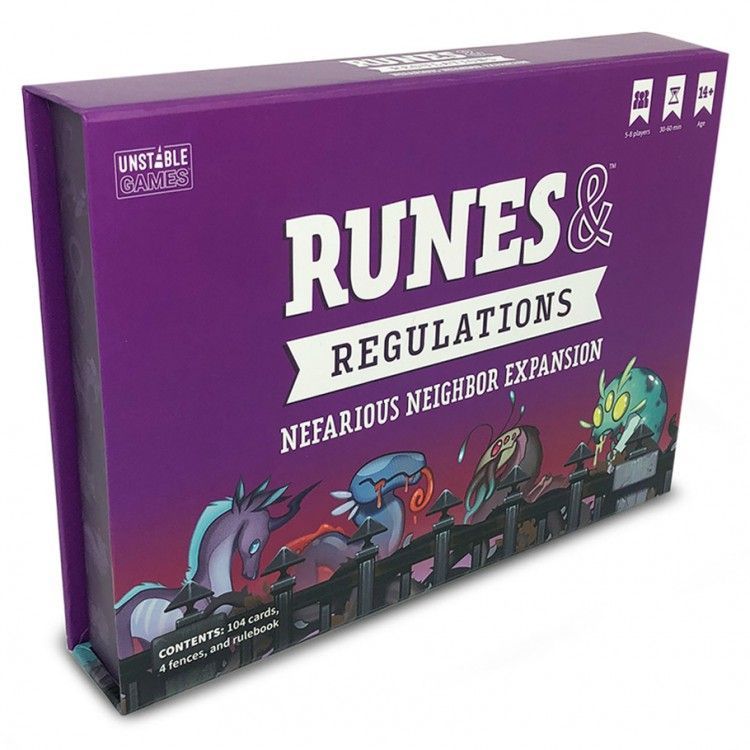 Runes & Regulations: Nefarious Neighbor Expansion Party Games TeeTurtle