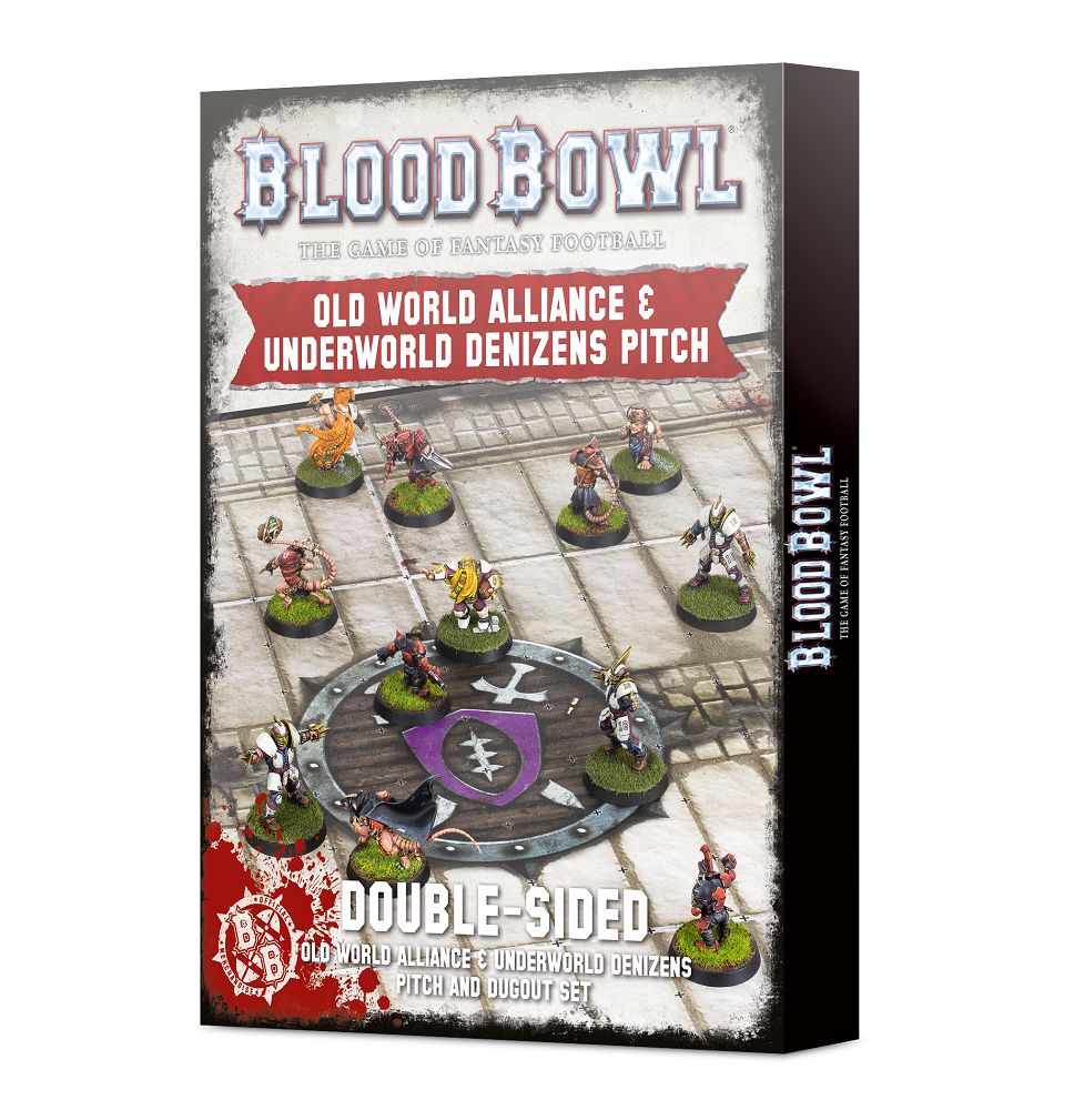 Blood Bowl Old World Alliance & Underworld Denizens Pitch & Dugouts Miniatures Games Workshop   