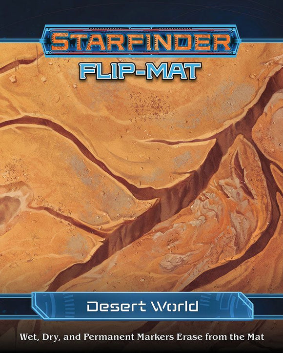 Starfinder Flip Mat Desert World Board Games Paizo   