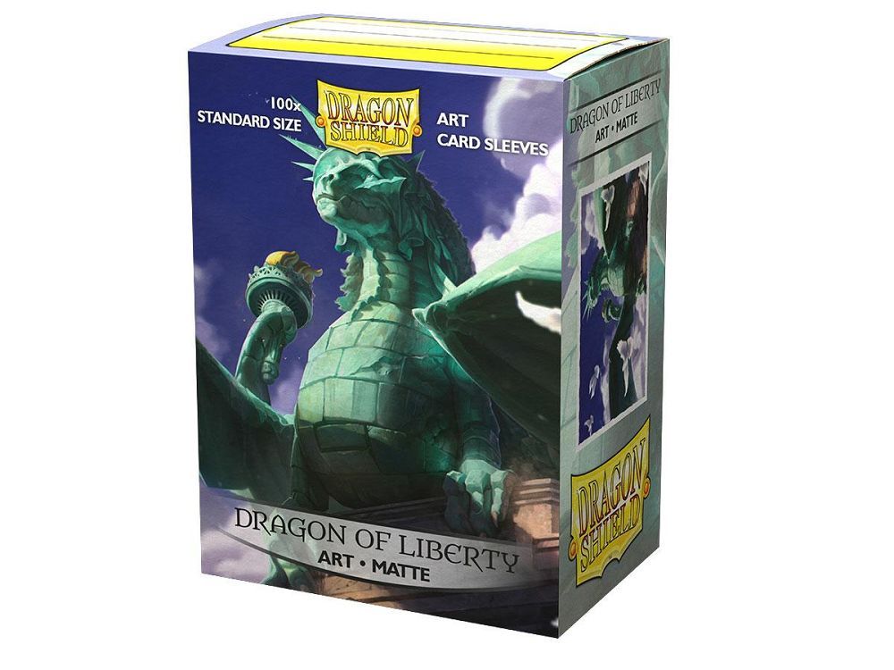 Dragon Shield Matte Art Standard Sleeves 100ct Dragon of Liberty (12052) Supplies Arcane Tinmen   