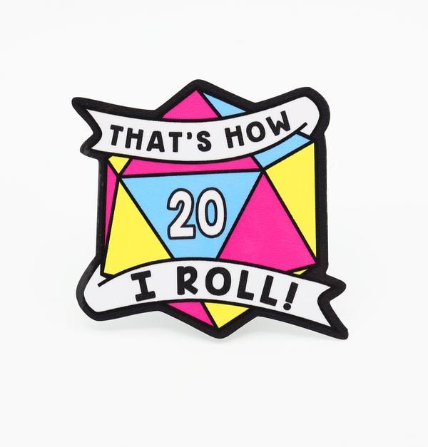 That's How I Roll Pansexual Pride Sticker  Foam Brain Games   