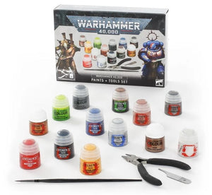 Warhammer 40K Paints + Tools Set 9E Miniatures Games Workshop   