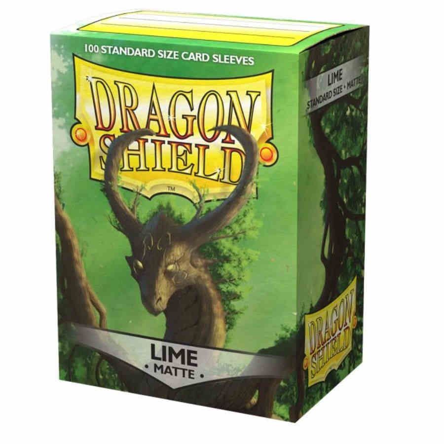 Dragon Shield Matte Standard Sleeves 100ct Lime (11038) Supplies Arcane Tinmen   