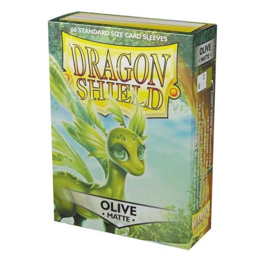 Dragon Shield Matte Standard Sleeves 60ct Olive (11240) Supplies Arcane Tinmen   