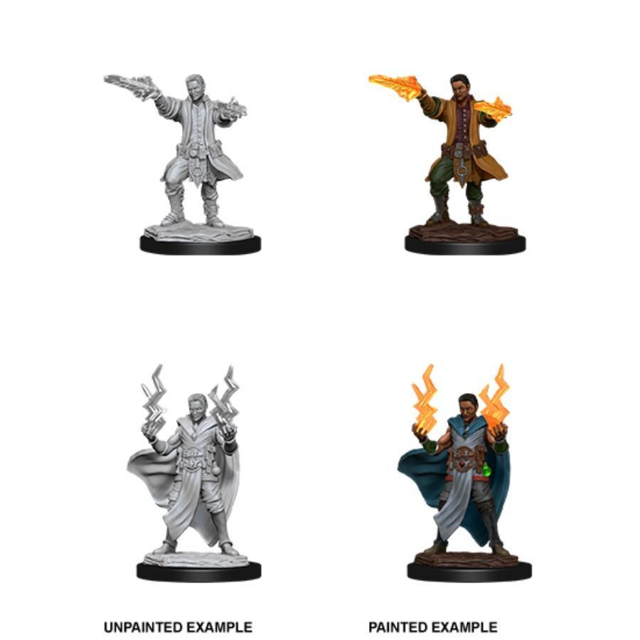 D&D Nolzur's Marvelous Unpainted Miniatures: Male Human Sorcerer (90053) Supplies WizKids   