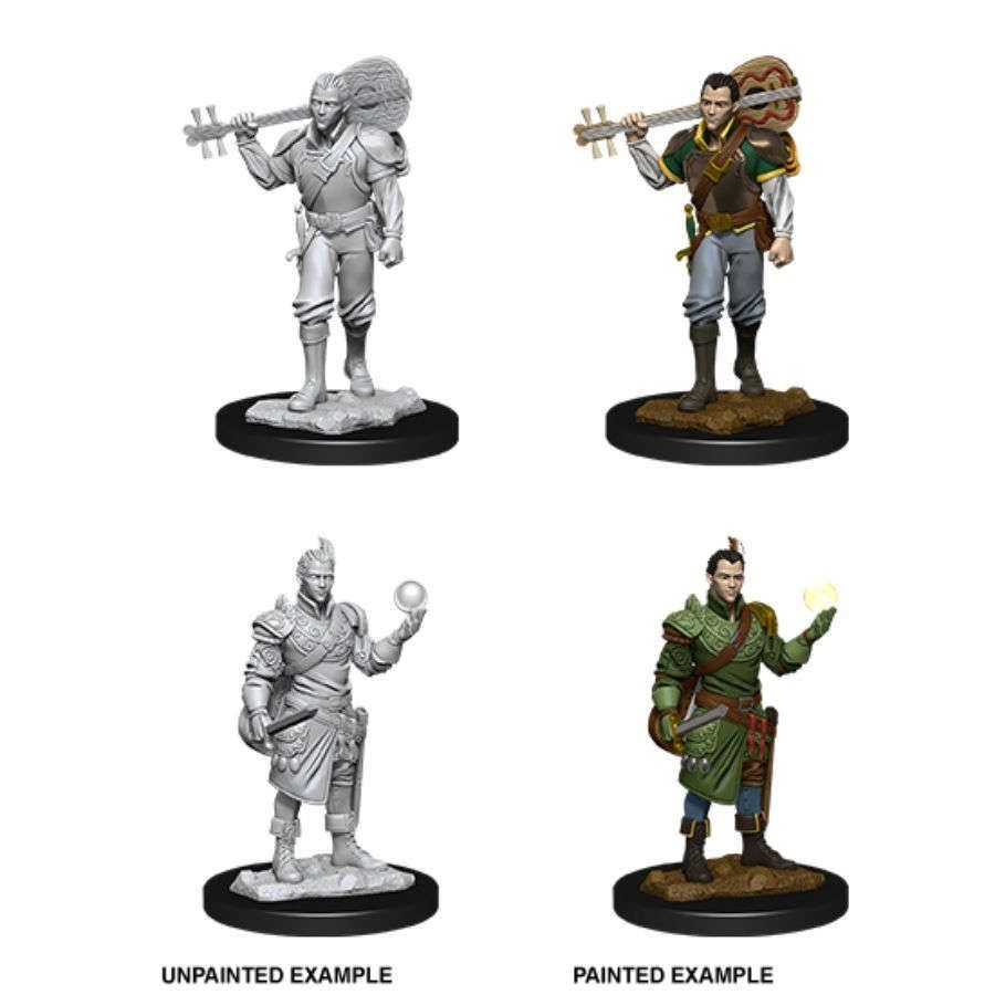 D&D Nolzur's Marvelous Unpainted Miniatures: Male Half-Elf Bard (90055) Supplies WizKids   