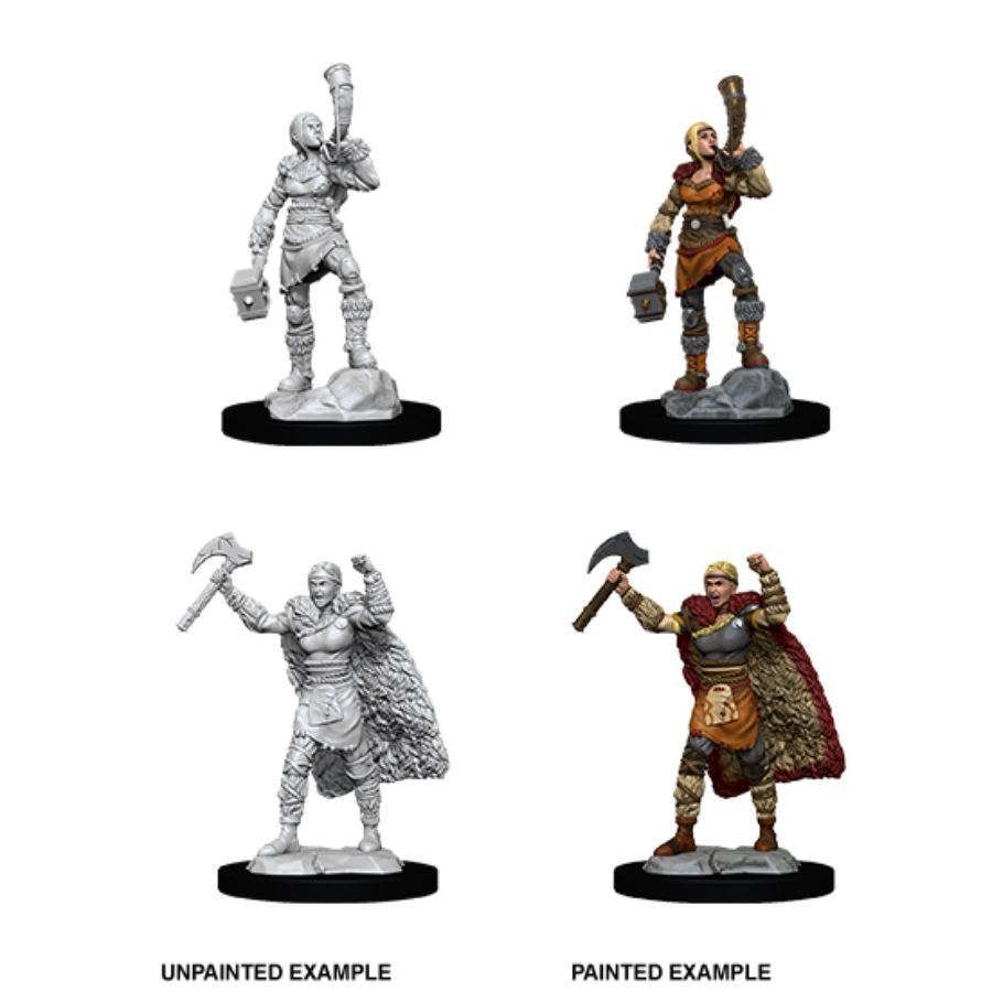 D&D Nolzur's Marvelous Unpainted Miniatures: Female Human Barbarian (90056) Supplies WizKids