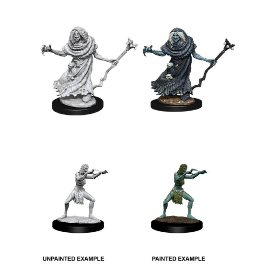 D&D Nolzur's Marvelous Unpainted Miniatures: Sea Hag & Bheur Hag (90072) Miniatures WizKids   