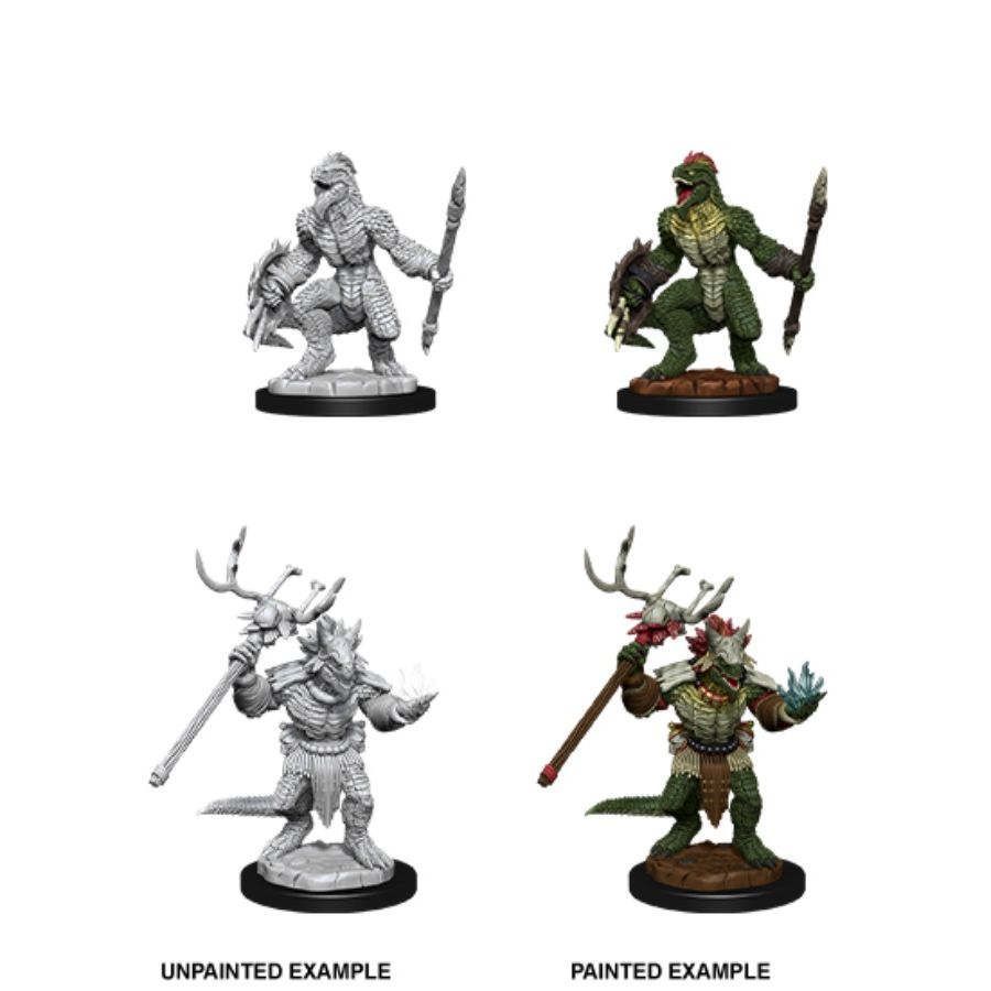 D&D Nolzur's Marvelous Unpainted Miniatures: Lizardfolk & Lizardfolk Shaman (90074) Supplies WizKids   