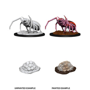 D&D Nolzur's Marvelous Unpainted Miniatures: Giant Spider & Egg Clutch (90077) Supplies WizKids   