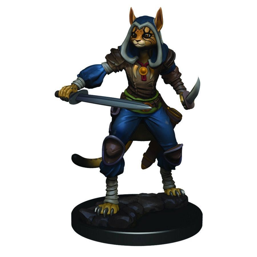D&D Icons of the Realms Premium Figures: Female Tabaxi Rogue (93012) Supplies WizKids   