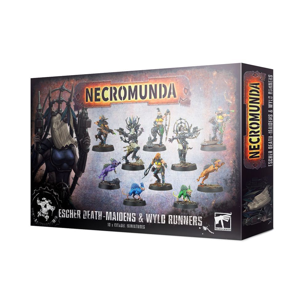 Necromunda Escher Death-maidens and Wyld Runners Miniatures Games Workshop   