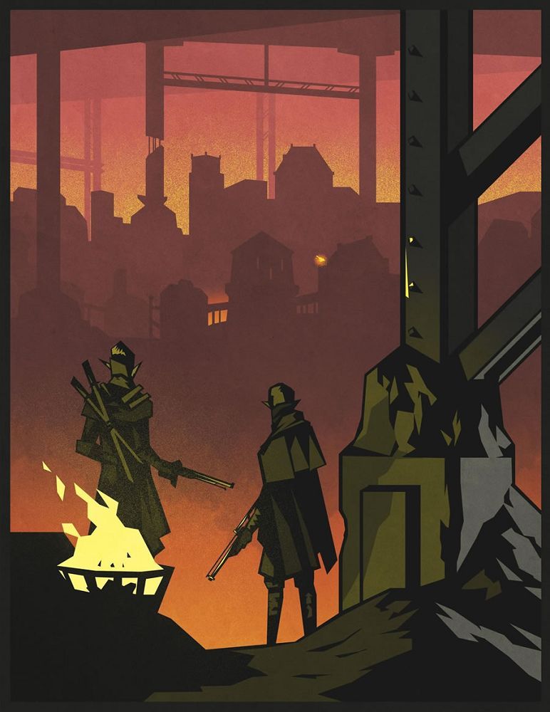 Spire RPG Blood and Dust Role Playing Games Rowan, Rook and Decard