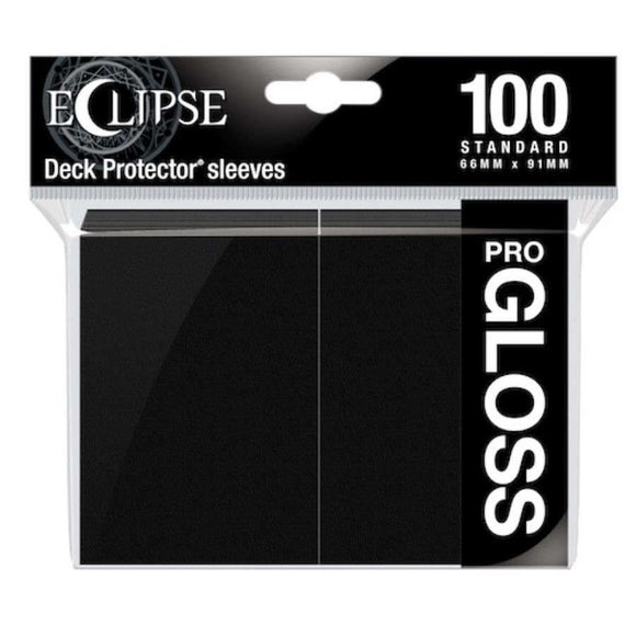 Ultra Pro Standard Card Game Sleeves 100ct Eclipse Gloss Black (15601) Supplies Ultra Pro   
