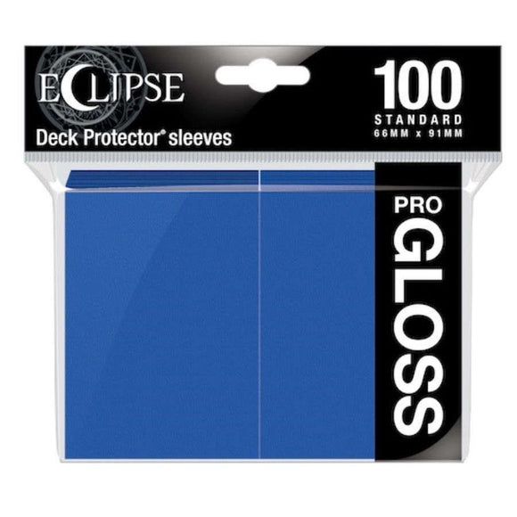 Ultra Pro Standard Card Game Sleeves 100ct Eclipse Gloss Blue (15602) Supplies Ultra Pro   
