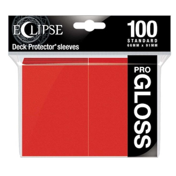 Ultra Pro Standard Card Game Sleeves 100ct Eclipse Gloss Red (15604) Supplies Ultra Pro   