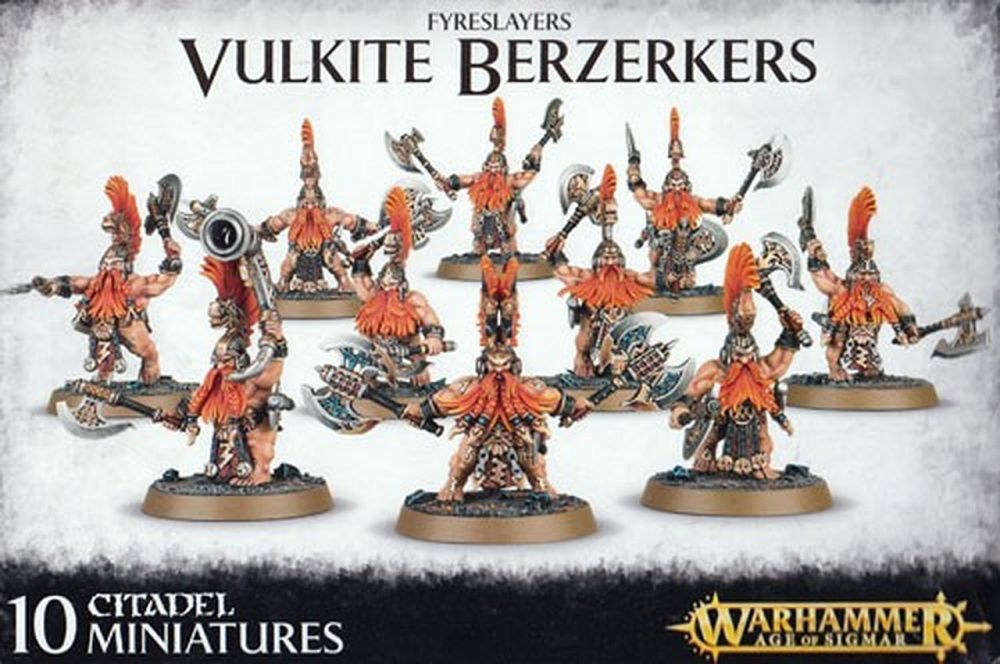 Age of Sigmar Fyreslayers Vulkite Berzerkers Miniatures Games Workshop   