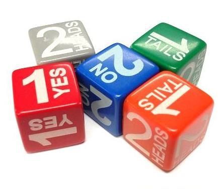 Chessex Heads/Tails Single Die D2 (CV0062) Dice Chessex   