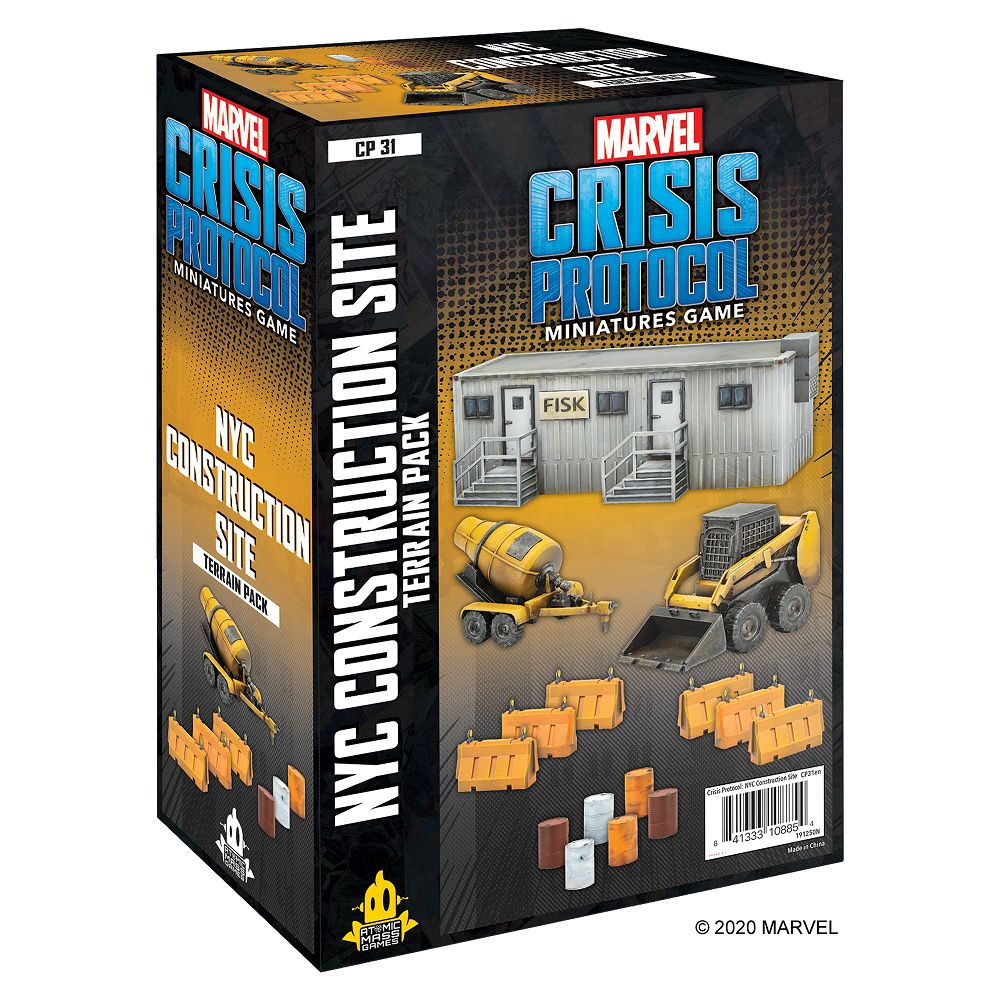 Marvel Crisis Protocol: NYC Construction Site Terrain Pack Miniatures Atomic Mass Games   