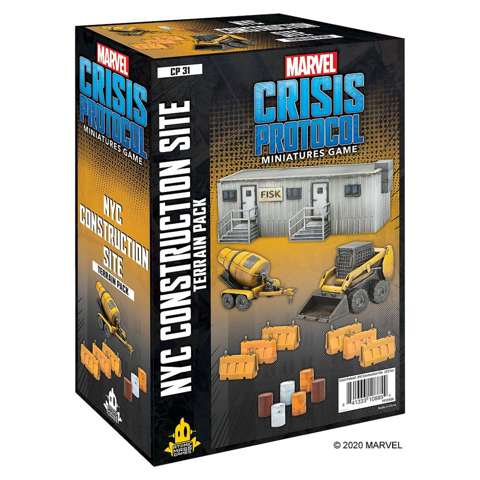 Marvel Crisis Protocol: NYC Construction Site Terrain Pack Miniatures Atomic Mass Games   