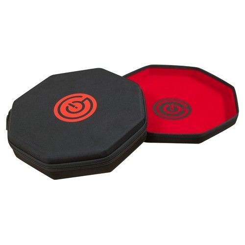 GeekOn! Padded Zippered Dice Case & Tray XL Black and Red Supplies Other   