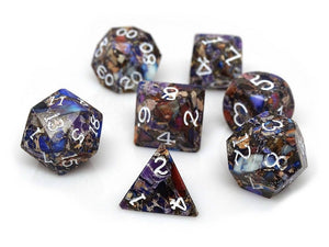 Wizard Stone Nebula 7ct Polyhedral Dice Set Dice Easy Roller Dice   