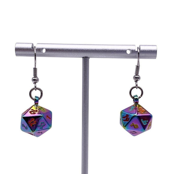 D20 Earrings BiFrost Supplies Norse Foundry   