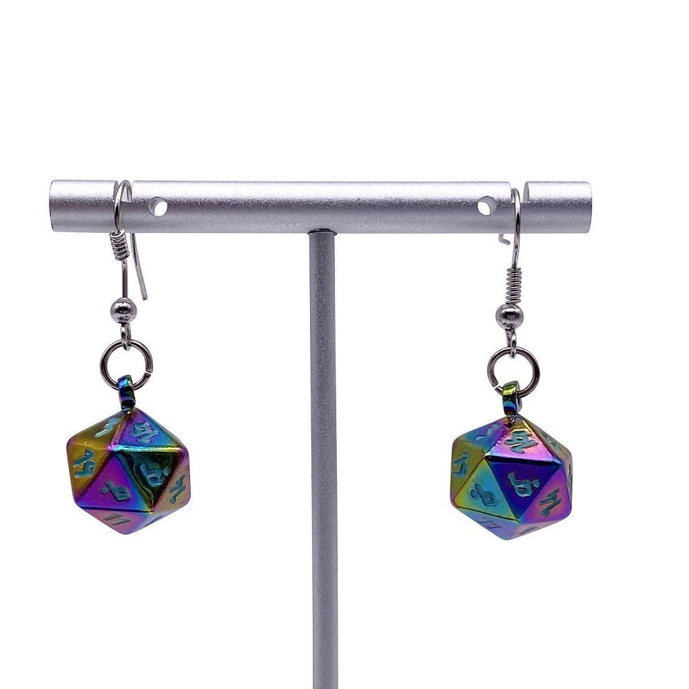 D20 Earrings Queens Treasure Clothing & Accessories Norse Foundry   