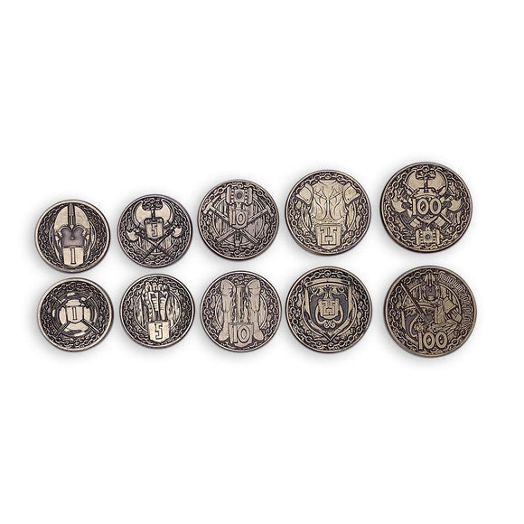 Adventure Coins: Fighter Set of 10 Coins Supplies Norse Foundry   