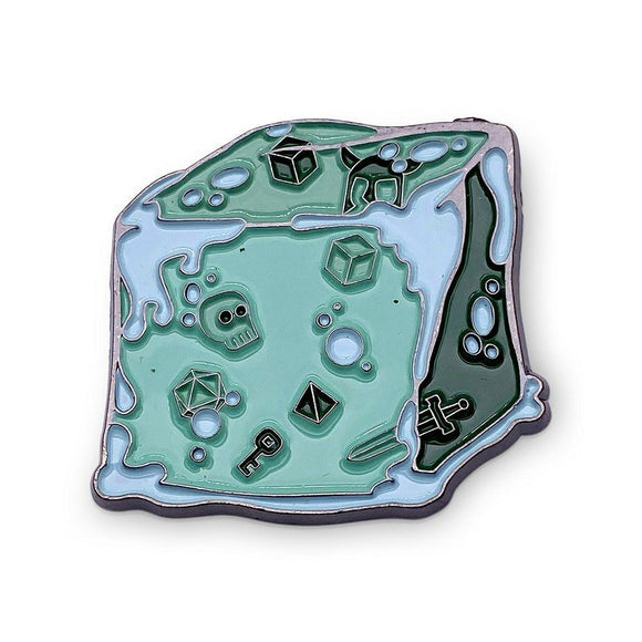 Pins: Gelatinous Cube Green Supplies Norse Foundry   