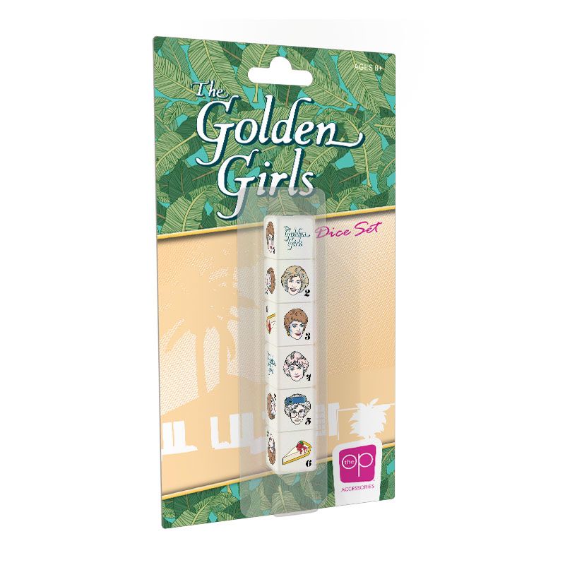 The Golden Girls 6ct D6 Dice Set Dice USAopoly   