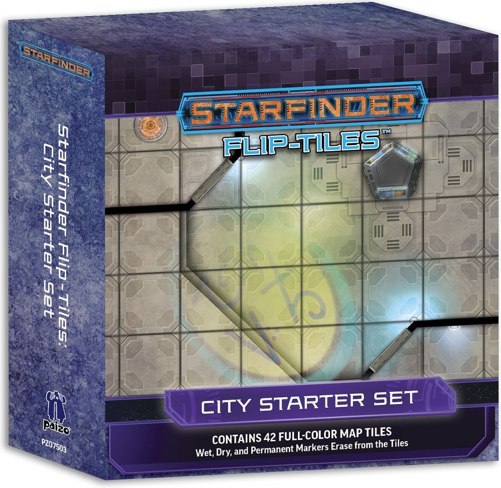 Starfinder Flip Tiles City Starter Set RPG Maps Paizo   