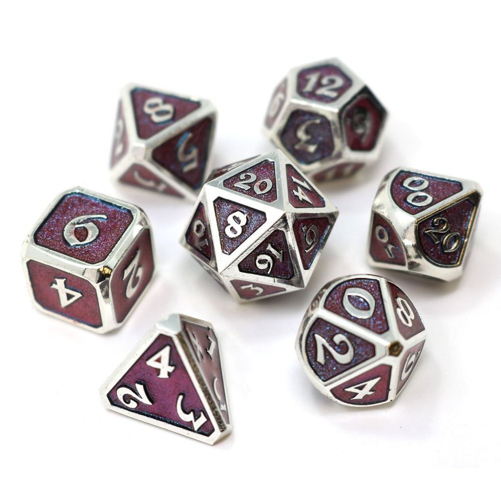 Die Hard Dice Metal Dreamscape Tundra Melody 7ct Polyhedral Set Dice Die Hard Dice