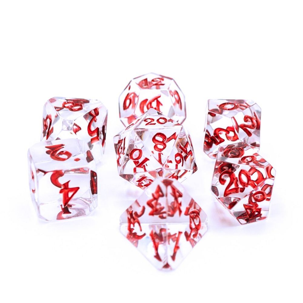 Die Hard Dice Avalore Isa Lifeblood 7ct Polyhedral Set Dice Die Hard Dice