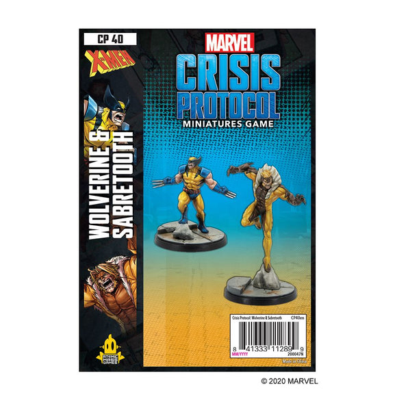 Marvel Crisis Protocol Wolverine & Sabertooth Miniatures Asmodee   