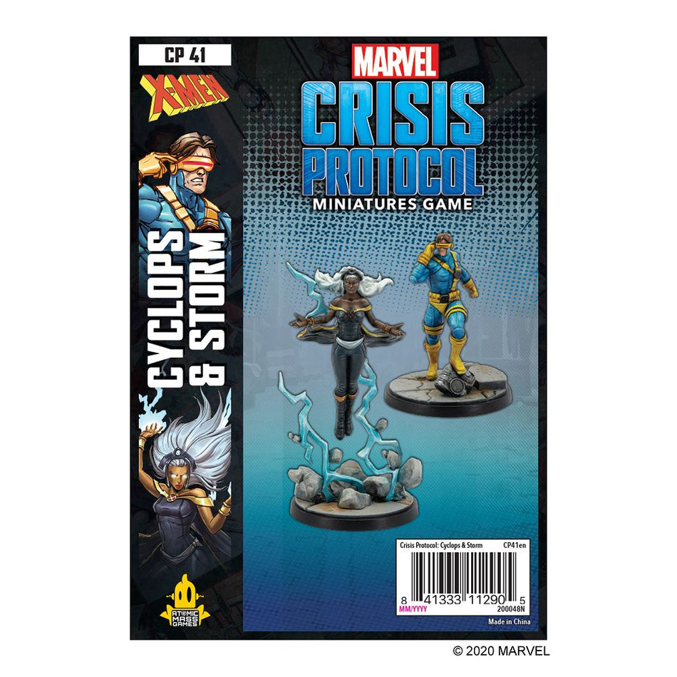 Marvel Crisis Protocol Cyclops & Storm Miniatures Atomic Mass Games   